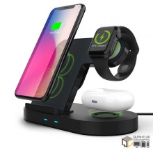 HyperGear 3 in 1 Wireless Charging Station + QI Wireless Fast Charger 