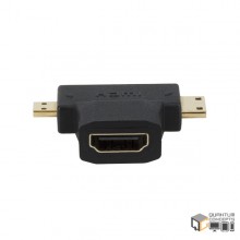 Xtech XTC-355 Micro and Mini HDMI Male to Female HDMI Adapter 