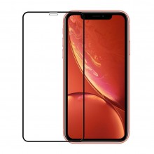 iPhone XR Full Coverage Clear Tempered Glass 