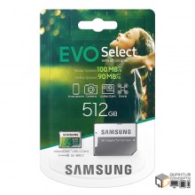 Samsung 512GB Class 10 Evo Select Memory Card - 100MB/s