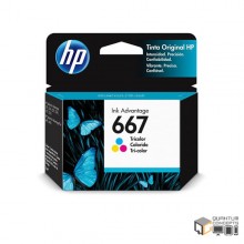 HP 667 Tri-color Original Ink Advantage Ink Cartridge