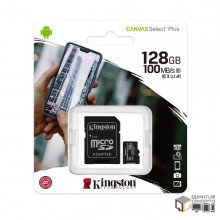 Kingston 128GB Class 10 Memory Card- 100MB/s 