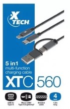 Xtech XTC560 5 in1 Multifunction Charging Cable